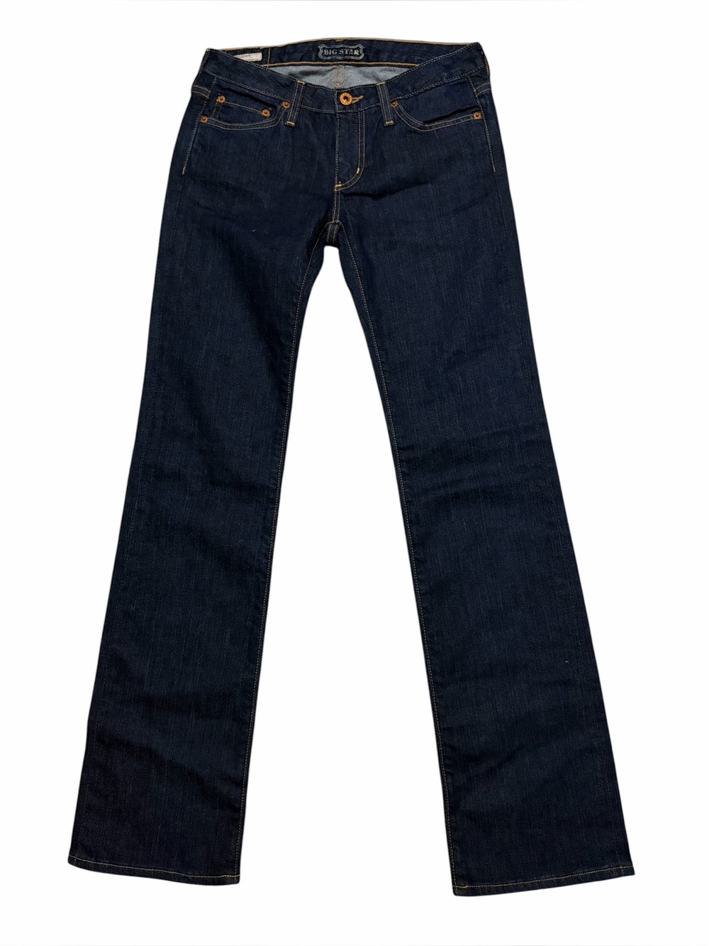 BIG STAR NWT Dark Wash Low Rise Sugar Straight Leg Jeans 27